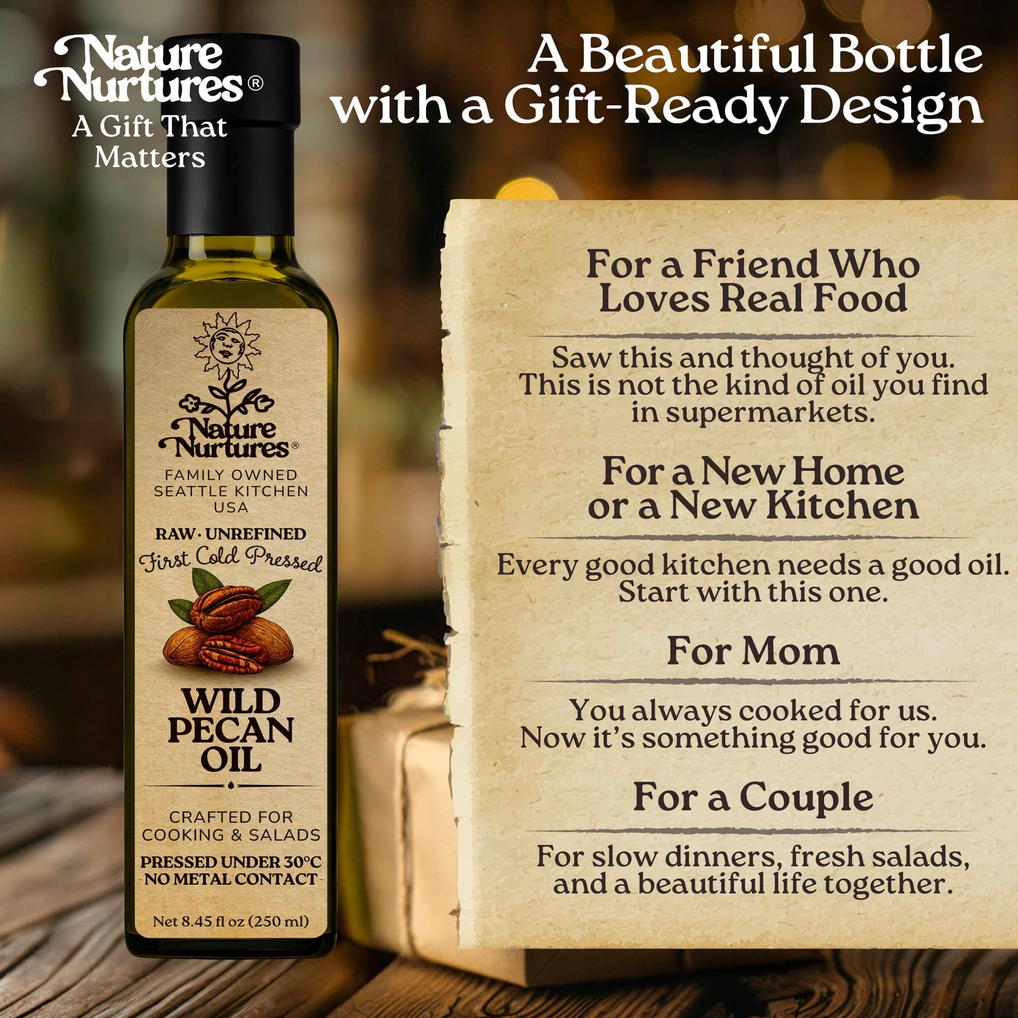 In the end, it becomes more than a bottle, it becomes something you share, like when someone says, “This one is really smooth, try it,” or brings it into a quiet evening with, “It goes perfectly with something simple,” or adds it gently to a dish and smiles, “You’ll feel the difference.” It becomes part of warm meals, slow moments, and flavors that stay with you.