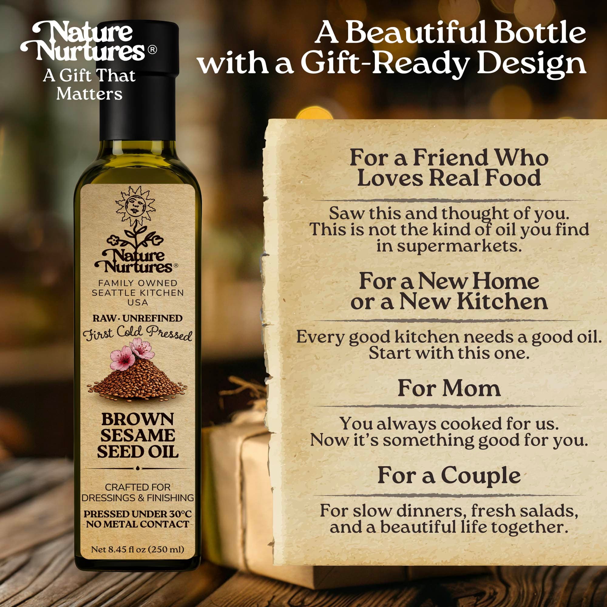 In the end, it becomes more than a bottle, it becomes something you share, like when someone says, “This one is really smooth, try it,” or brings it into a quiet evening with, “It goes perfectly with something simple,” or adds it gently to a dish and smiles, “You’ll feel the difference.” It becomes part of warm meals, slow moments, and flavors that stay with you.